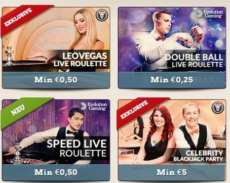 LeoVegas Casino Live Spiele