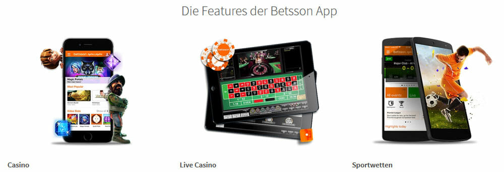 betsson mobile Livecasino